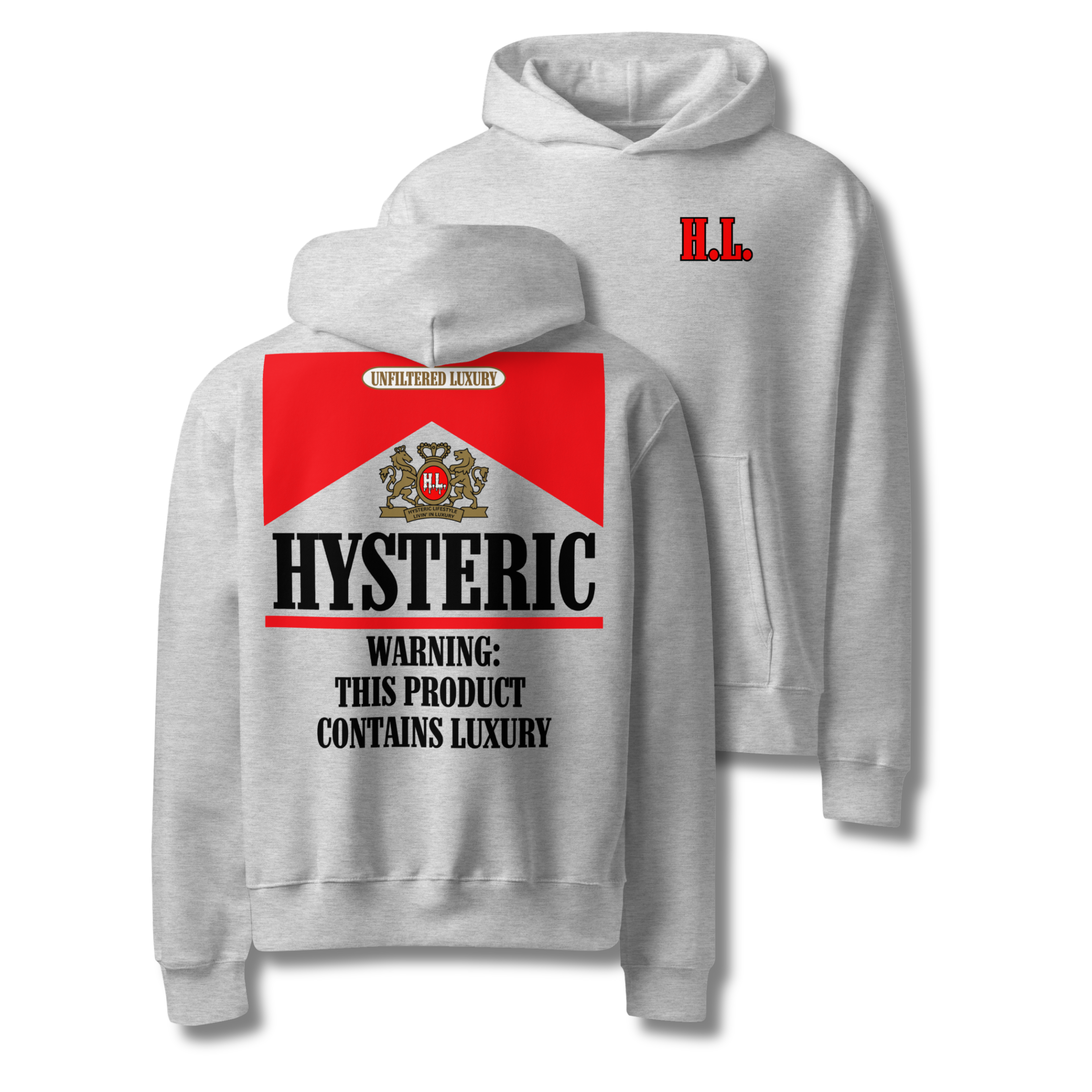 H.L. Marlboro Rojo Oversized Hoodie
