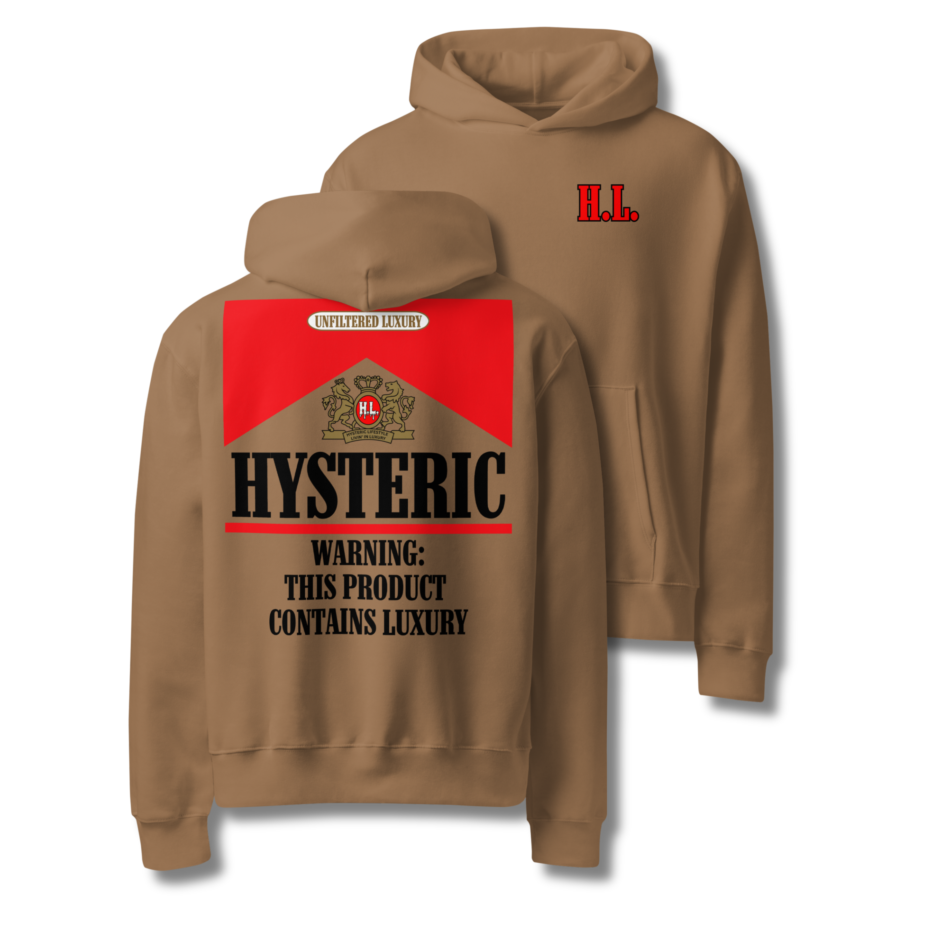 H.L. Marlboro Rojo Oversized Hoodie