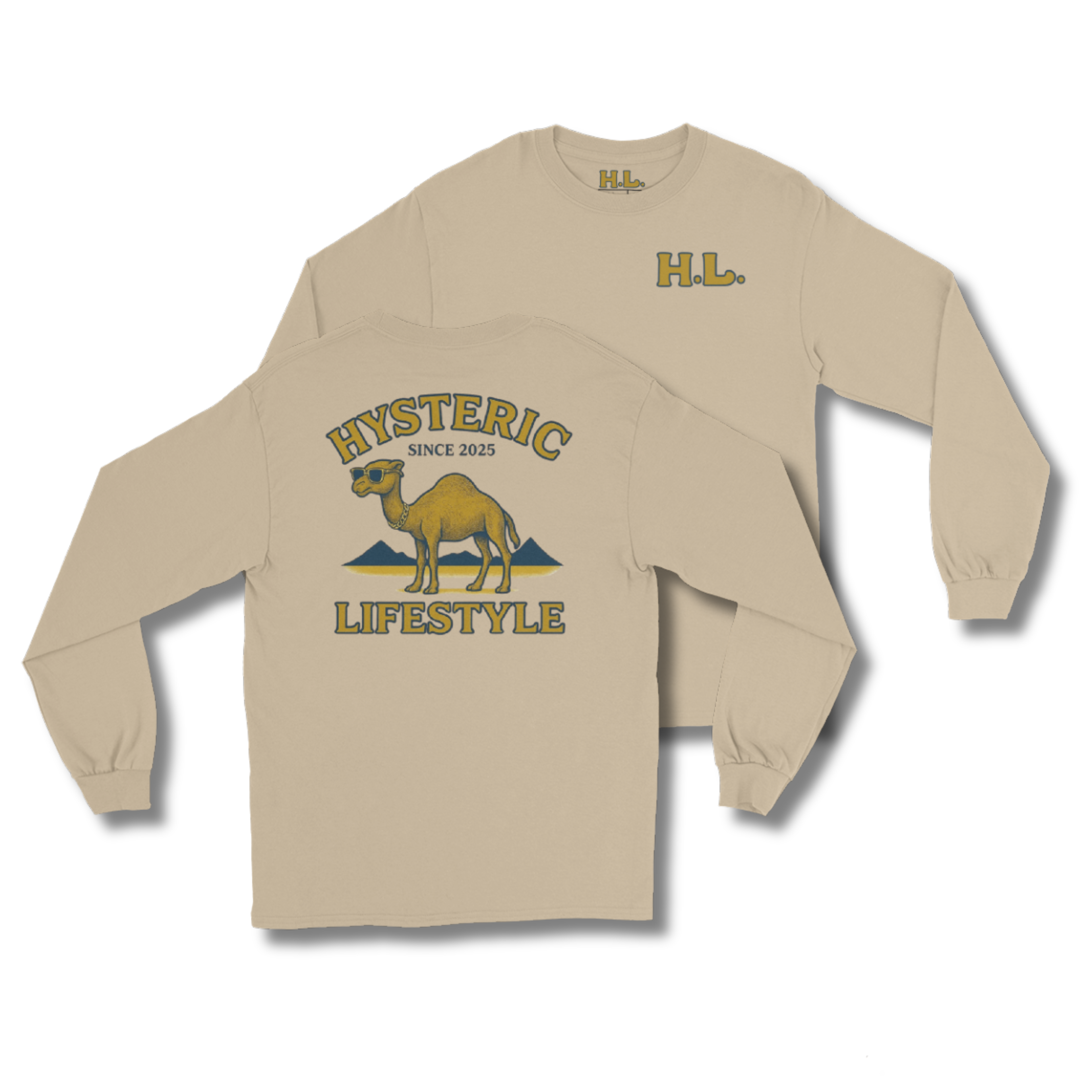 H.L. Camel Long Sleeve Shirt