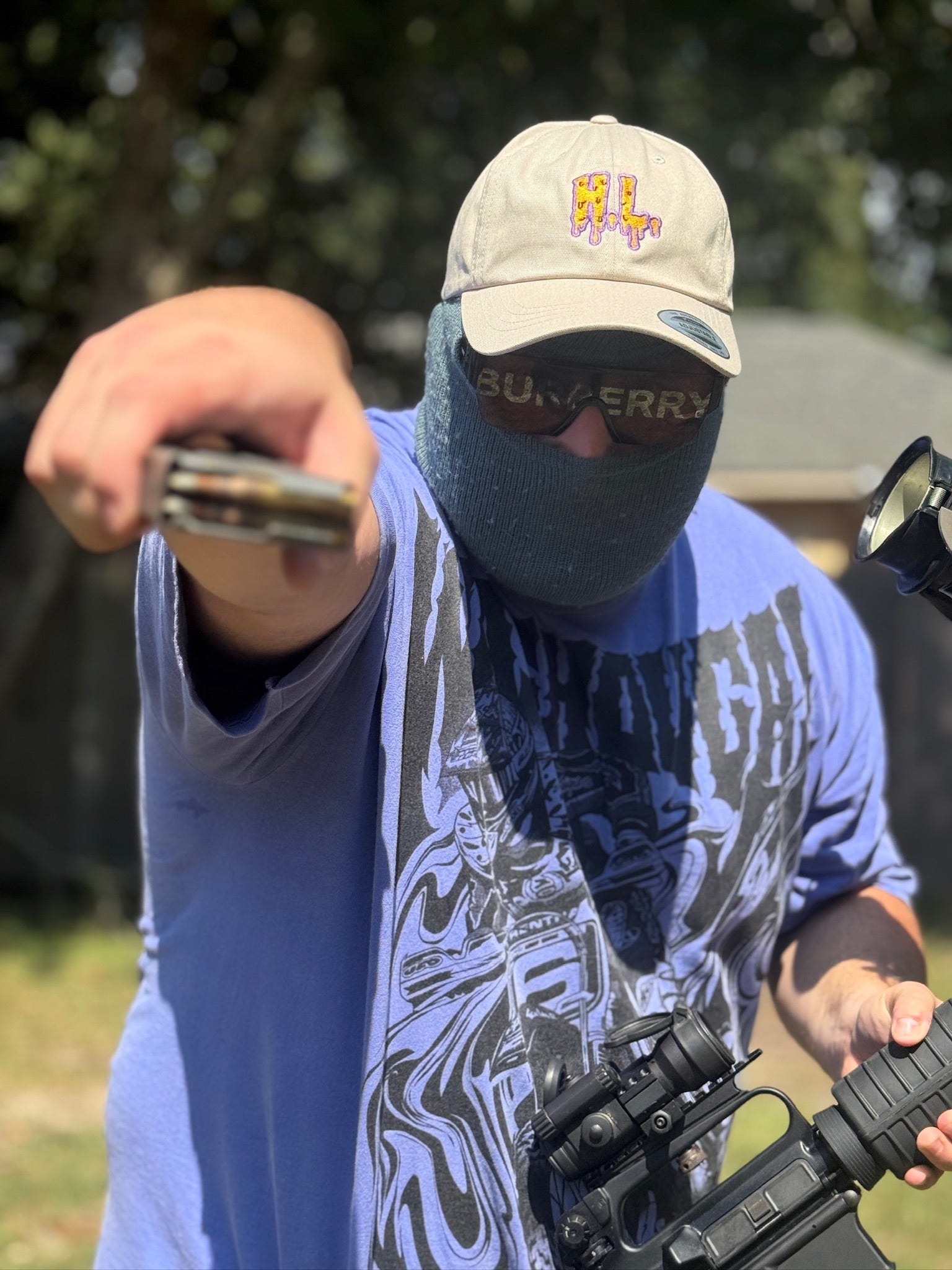 H.L LSU Dad hat