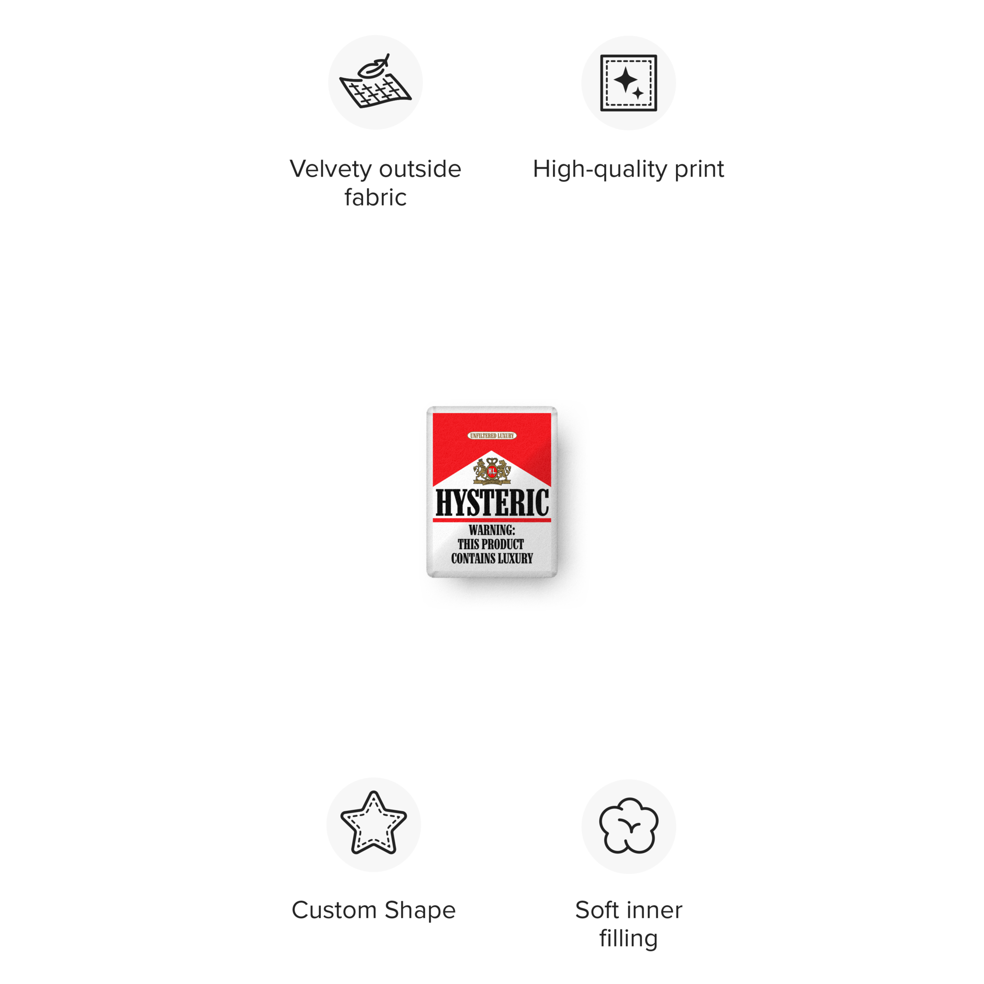 H.L. Marlboro Rojo Pillow