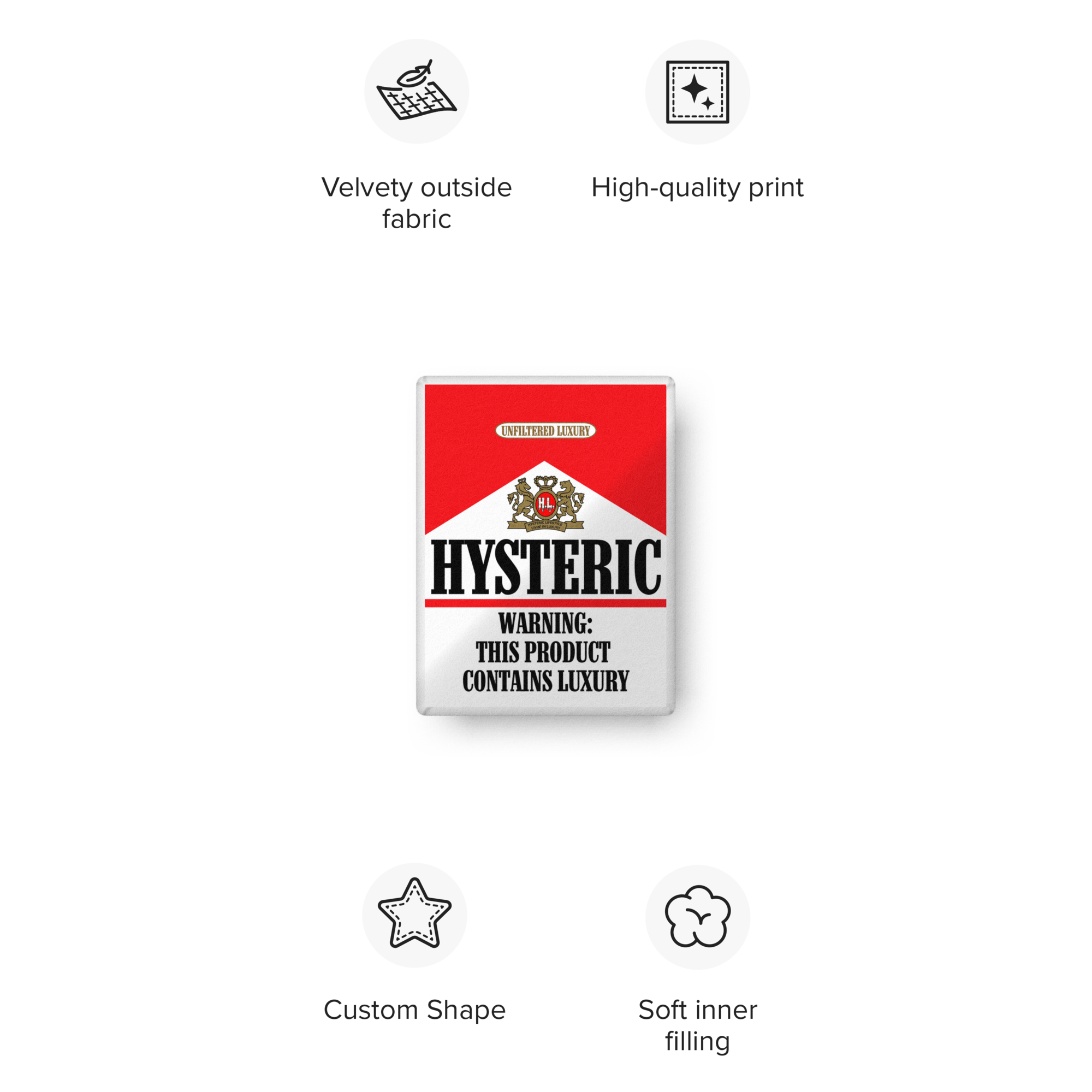 H.L. Marlboro Rojo Pillow