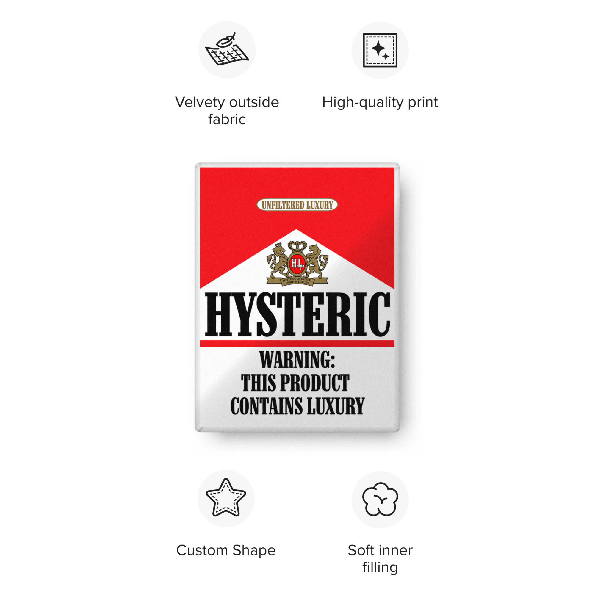 H.L. Marlboro Rojo Pillow